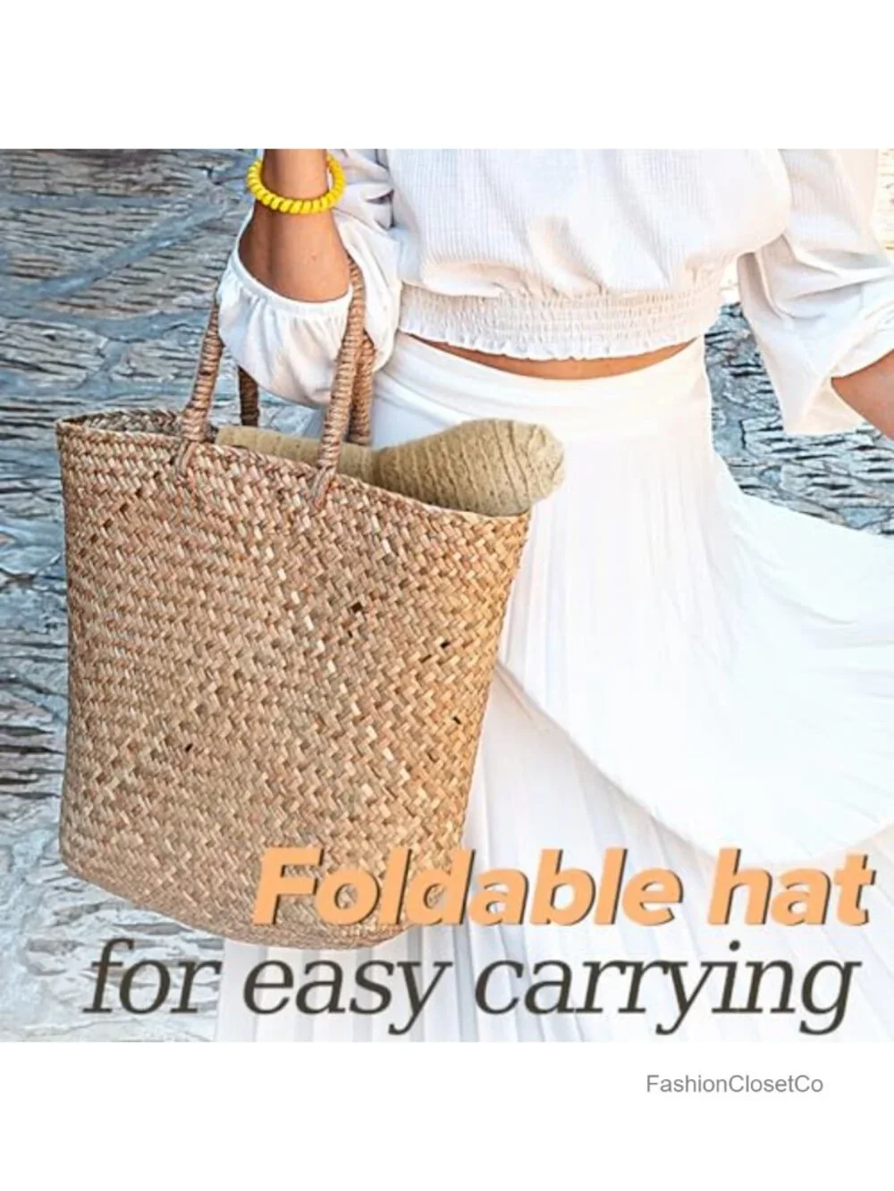 Lace Wide Brim Sun Hat Foldable Packable Travel Summer Beach Hat